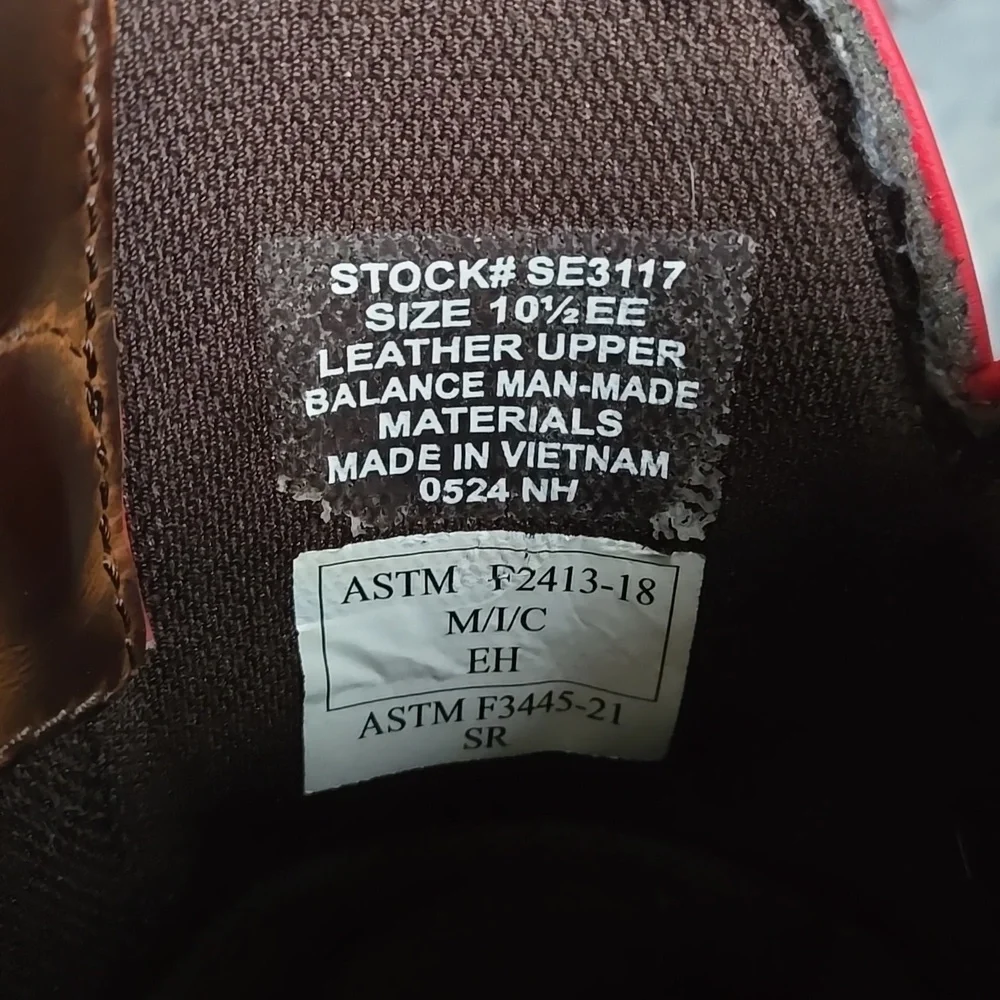 Justin Steeltoe Waterproof Boots, Mens Size 10.5EE